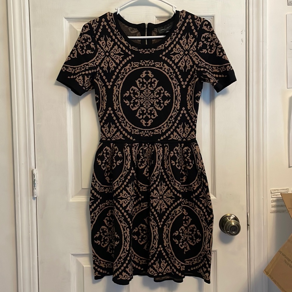 Baroque-inspired fabric dress